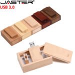 JASTER Wooden Block USB 3.0 Flash Drive Red Wood Pendrive 4GB 8GB 16GB 32GB 64GB 128GB Memory Stick U Disk（No customized logo）