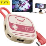 Switch 2,With HDMI 4K@60Hz,USB3.0 &100W PD,Supports TV/Desktop Mode,HD Output for Game Console,for Laptops,Tablets,Smartphones