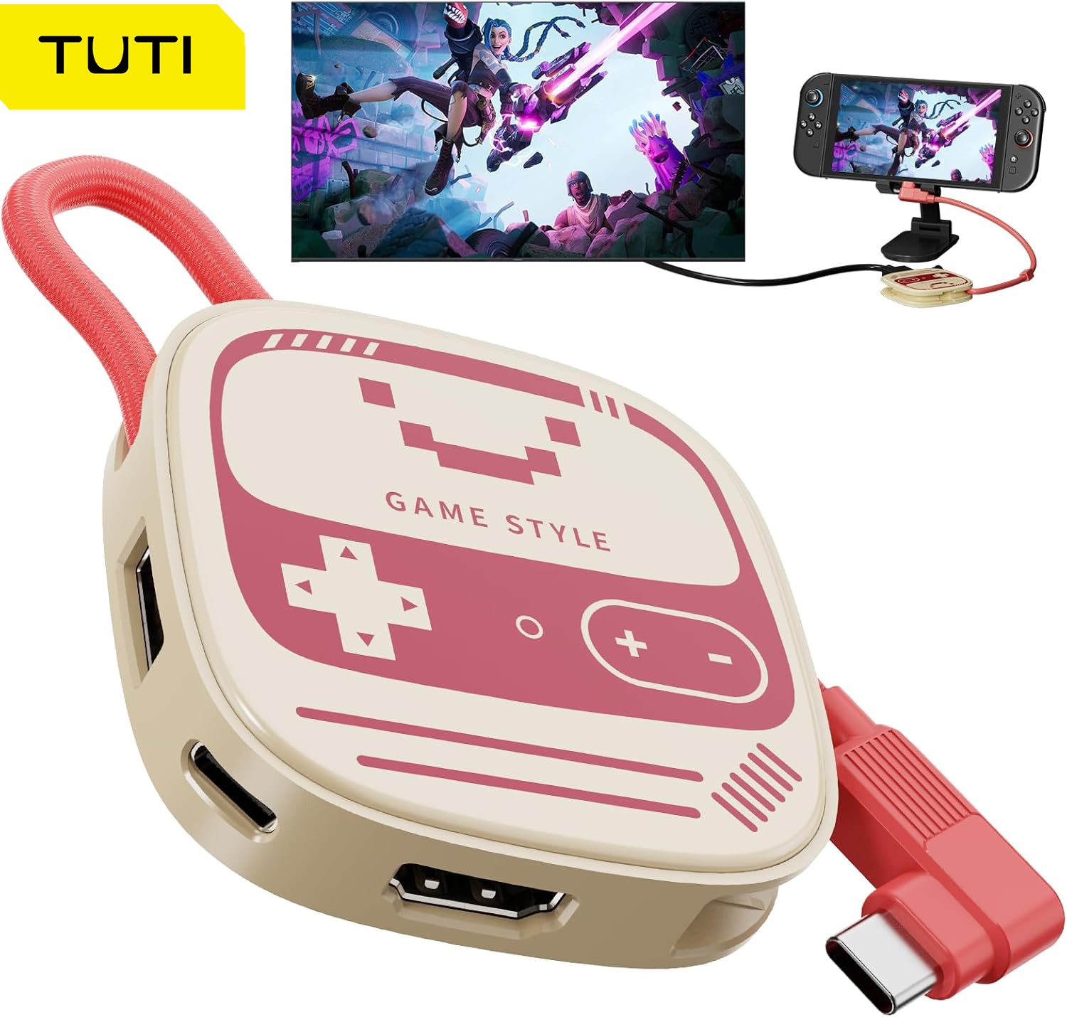 6a0313fe1e965a9997bf7a4ce77ccd8dccc9a50fe3005db237ffd.jpg Switch 2,With HDMI 4K@60Hz,USB3.0 &100W PD,Supports TV/Desktop Mode,HD Output for Game Console,for Laptops,Tablets,Smartphones - Image 1