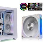 PRISM 4 12cm ARGB 4 Pin Computer Case Fan Quiet Cooling 12V Large Air Volume 800-1600RPM for Desktop Gaming PC Build