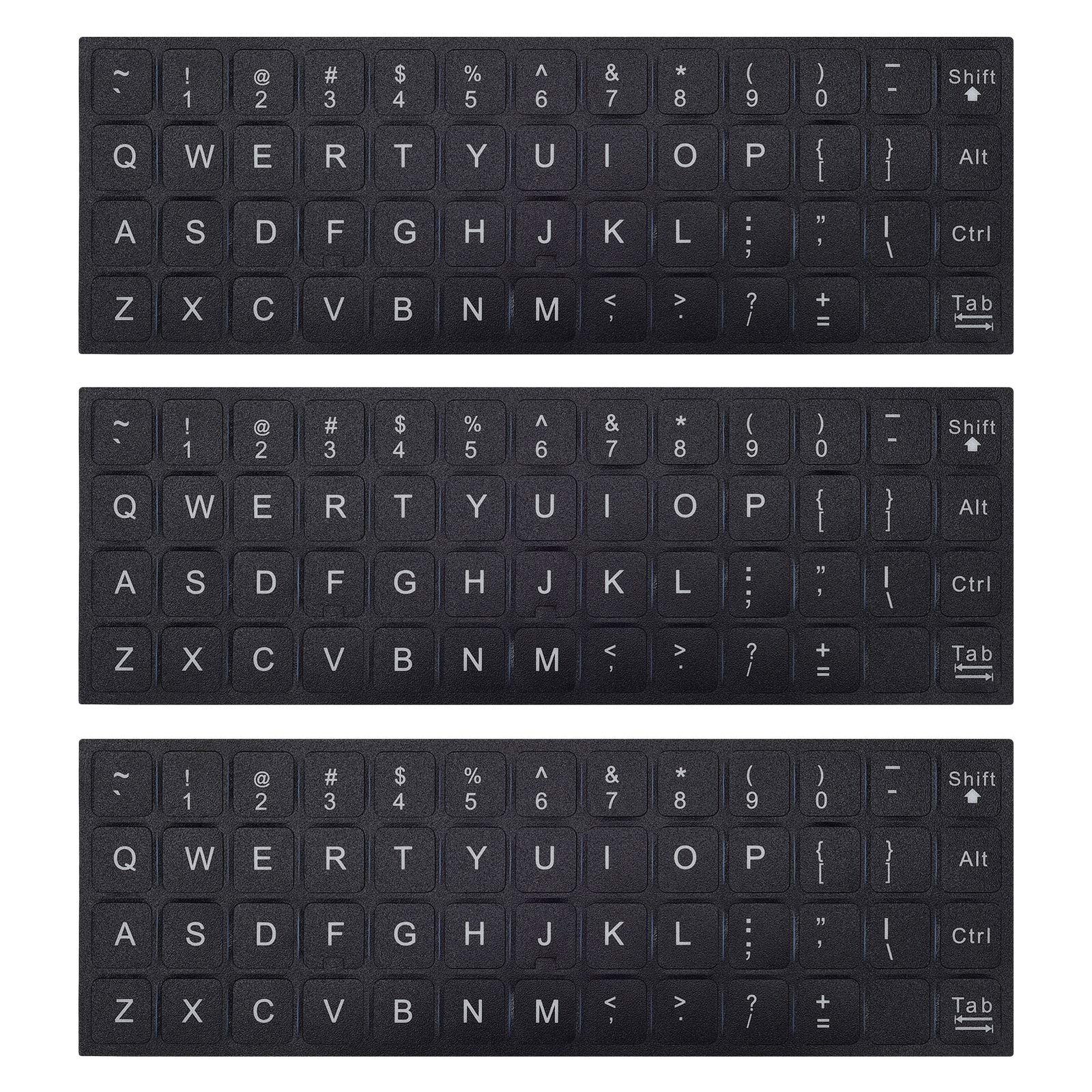 6a04078c5a65cd456e379c3d101ca17e56b2302fdb93ea90368e6.jpg English Spanish Italian Korean Keyboard Stickers Frosted PVC Language Keyboard Sticker For Laptop Desktop PC - Image 1