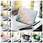 2 PCS Removable Flower Stickers for Laptop PVC Aesthetic Decals Self-Adhesive Peel Off No Residue Tablet Skin macbook skin