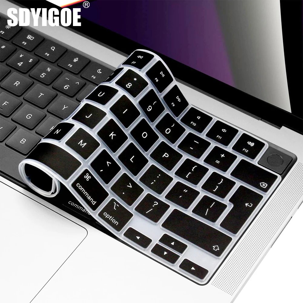 6a04114a9700d2a141984e567bf236cf61c92173e897496b7873e.jpg Keyboard Cover For 2005 - 2024 New M4/M3 Macbook Pro /Air 13/15/13.6/16/12 inch Skin (UK/US Layout)A2681/A2442/A2779/A2780/A2338 - Image 1