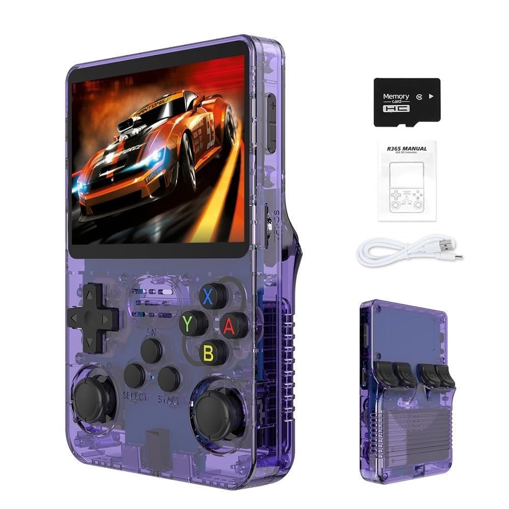 6a0549e74cc8763487147e280853be62d5b6dbea759dc8b01fed1.jpg New Retro R36S Handheld Video Game Console 3.5 Inch IPS Screen 64GB Preloaded Games Portable Pocket Player with Linux System - Image 1