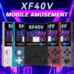 Newest XF40V Retro Handheld Game Console Linux 4.0'' IPS Screen Supports WiFi Arcade Joystick Portable Pocket Video Games Player