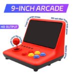 Coopreme A12 9-Inch IPS Large Screen Arcade Game Console with 5000 Games Double Joystick Desktop GBA Small Console for Gaming