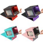 Deck Box for MTG Yugioh TCG 100+ Capacity Trading Duel Commander Deck Box PU Leather Deckbox with Display Window for PKM Magic