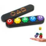 5 sieves Stone Catching Game Korean Folk Game Sets Dice Party Game Props Hand Eye Coordination Training Toy Stone Catching